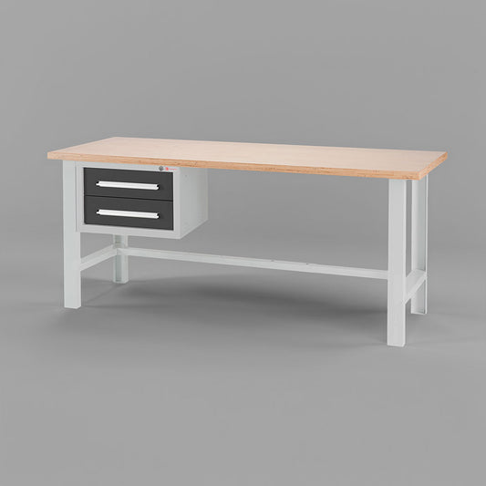Arbeitstisch 2000 380/2 mit Hängeschrank & 2 Schubladen – optimal für Werkstätten.