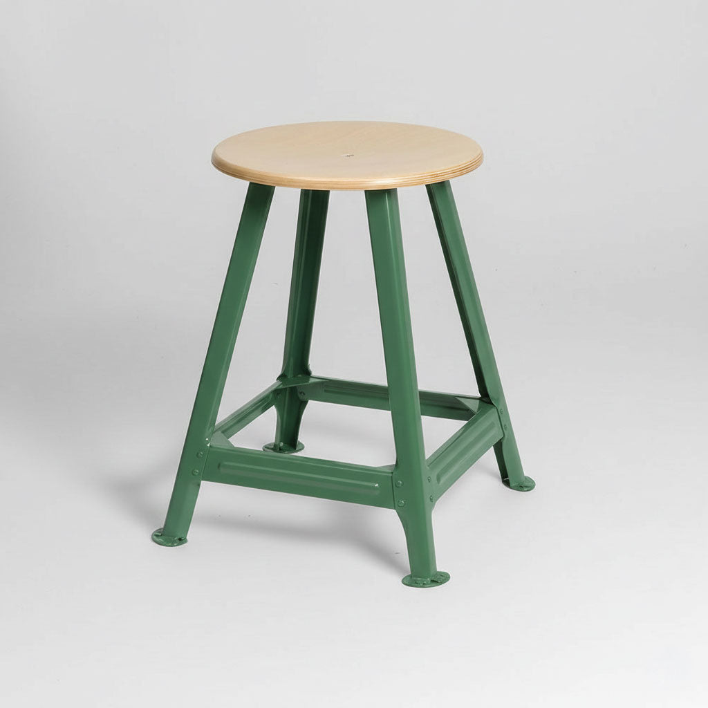 Arbeitshocker 4-beinig, Höhe wählbar, Industriedesign