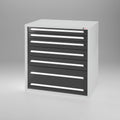 Schubladenschrank B7 1028/6 - Robuster Werkstattschrank mit 6 Schubladen für Werkzeug und Kleinteile. Individuell in 28 verschiedenen Farben nach Wunsch konfigurierbar.