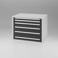 Schubladenschrank B7 800/6 - Kompakter Werkstattschrank mit 6 Schubladen und hoher Traglast. Individuell in 28 verschiedenen Farben nach Wunsch konfigurierbar.