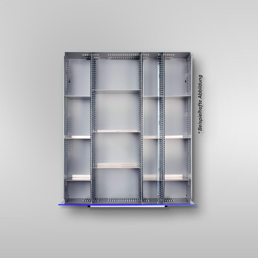 Schubladeneinteilung (Schubladenschrank) – 5, 12 oder 18 Fächer