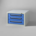 Unterbauschrank 380/3 - Hängender Werkstattschrank mit 3 Schubladen. Individuell in 28 verschiedenen Farben nach Wunsch konfigurierbar. Ähnlich wie Lista Schrank.