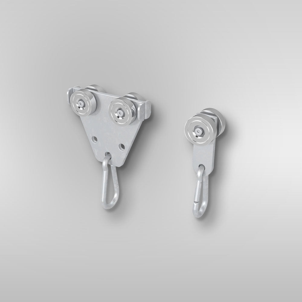 Werkbankaufbau Laufwagen für Geräteschiene