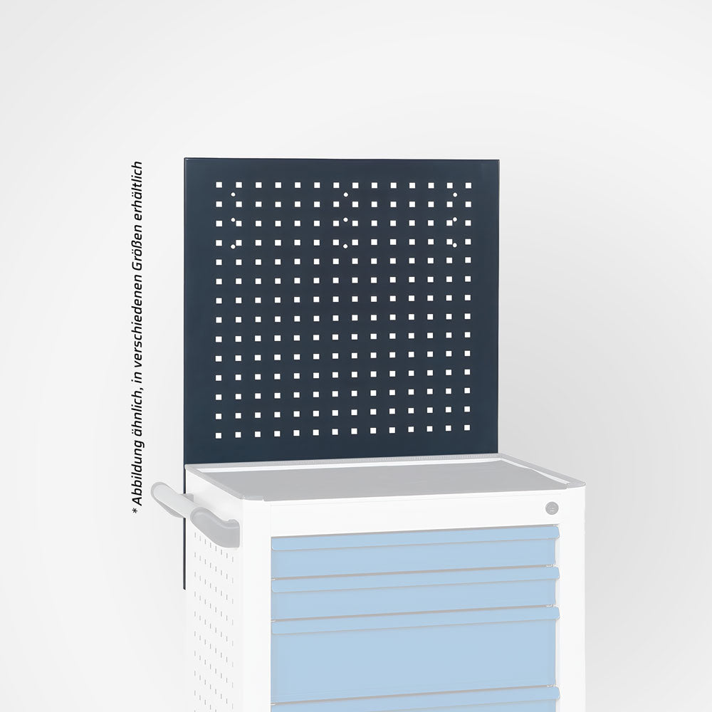 Rückwand aus Lochblech für Werkzeugwagen WDH