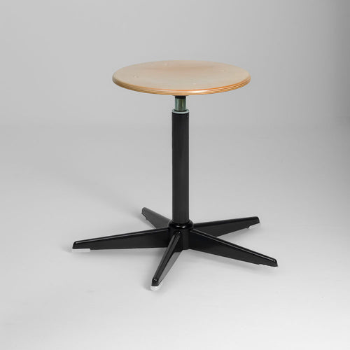 Staubgeschützter Arbeitshocker im Industriedesign, höhenverstellbar – In 28 Farben verfügbar